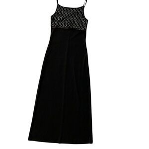 Vintage Y2K Byer Too! Strappy Sparkle Long Formal Gown Size Junior Small